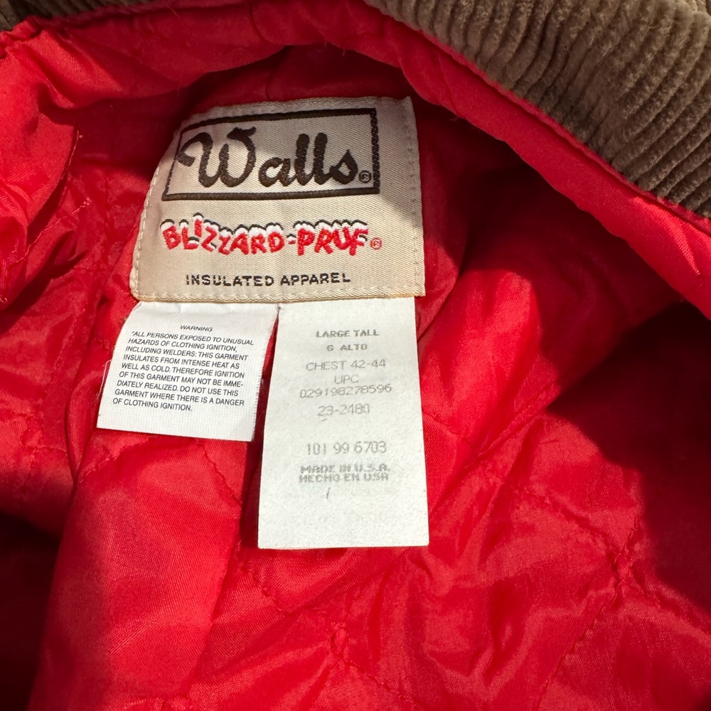 Walls Reworked Cropped Utility Coat, Brown Duck Canvas Jacket SZ 42-44 - Picture 9 of 9